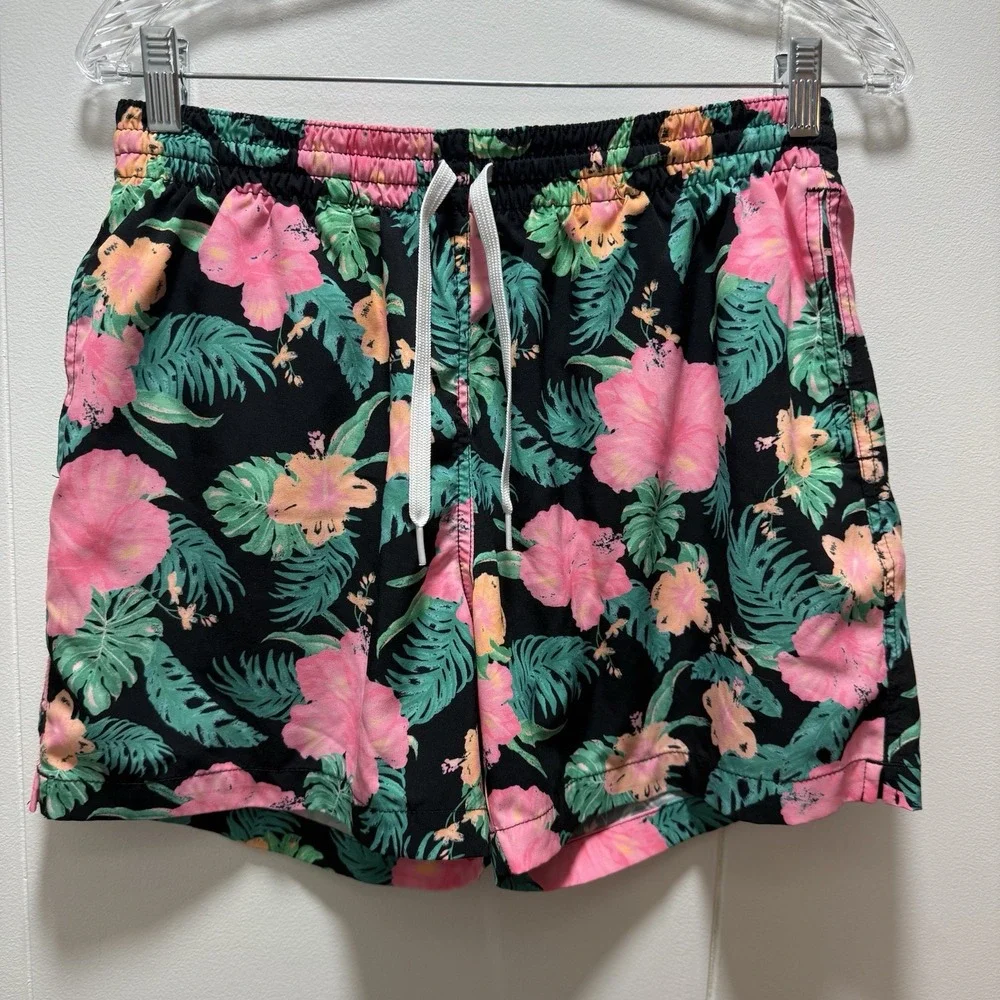 Chubbies The Midnight Flowers Classic Swim Trunks‎ Mens Hawaiian Floral Medium